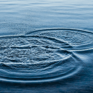 A picture of intersecting ripples in water